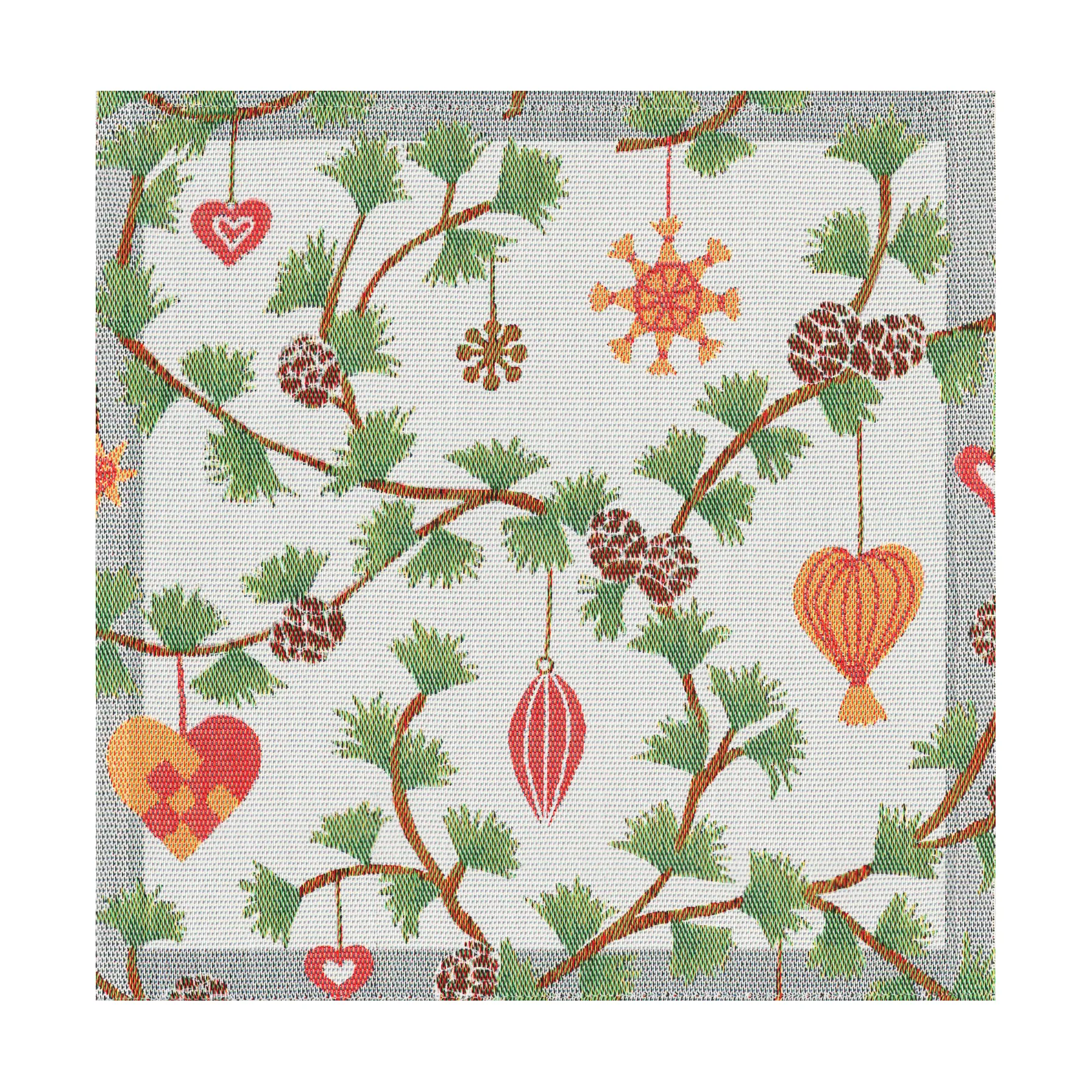 Julefröjd ファブリックナプキン 35x35 cm, Multi Ekelund Linneväveri