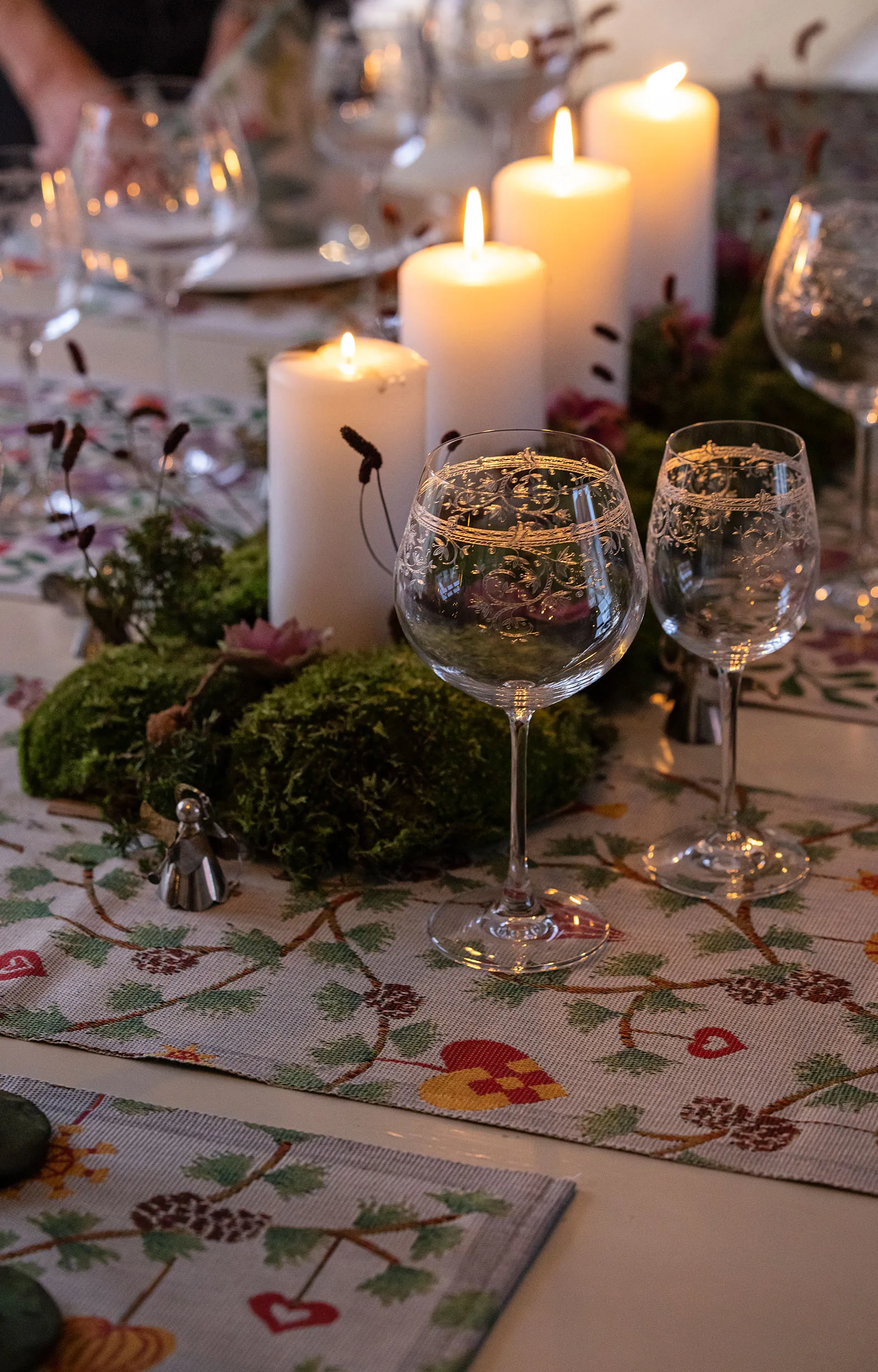 Julefröjd ファブリックナプキン 35x35 cm, Multi Ekelund Linneväveri