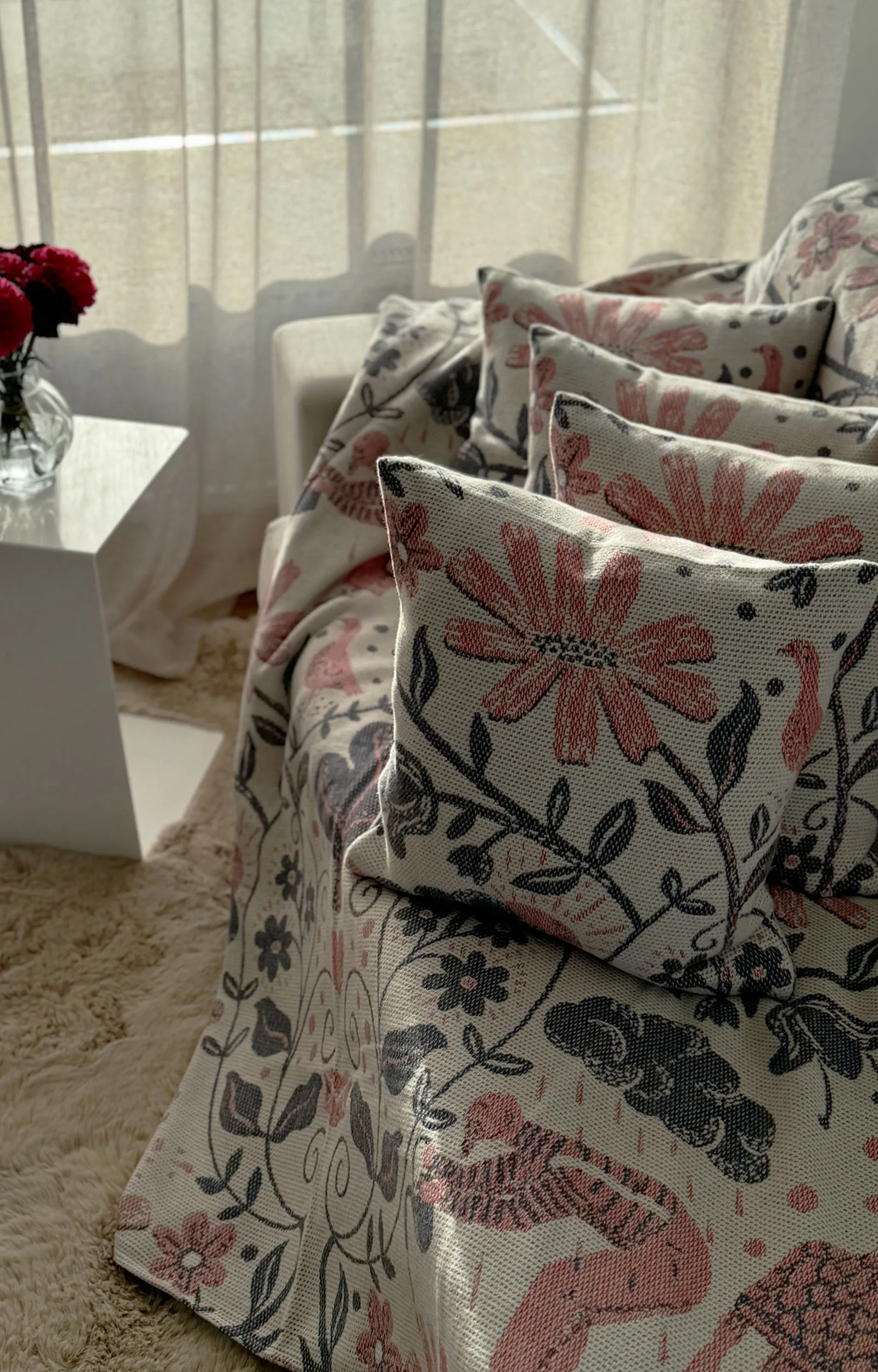 Kärleken クッションカバー 40x40 cm, Multi Ekelund Linneväveri