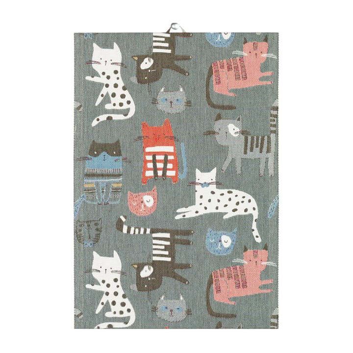 Katter キッチンタオル 35x50 cm, grey Ekelund Linneväveri