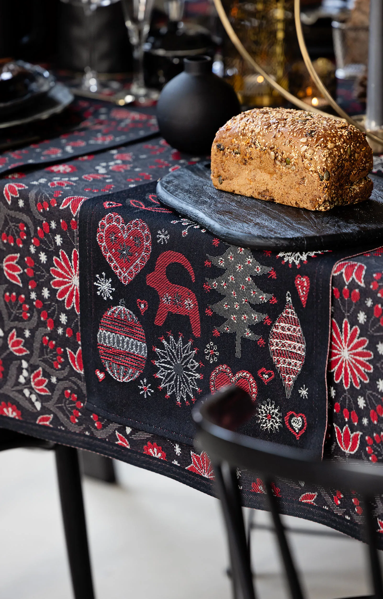 Koltrast ファブリックナプキン 35x35 cm, Multi Ekelund Linneväveri