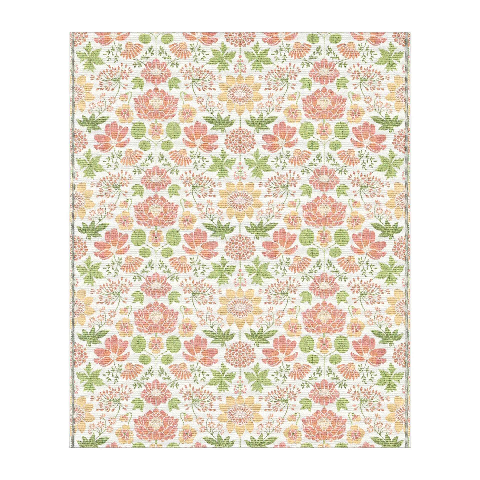 Krasse コットンスロー 140x170 cm, Orange Ekelund Linneväveri