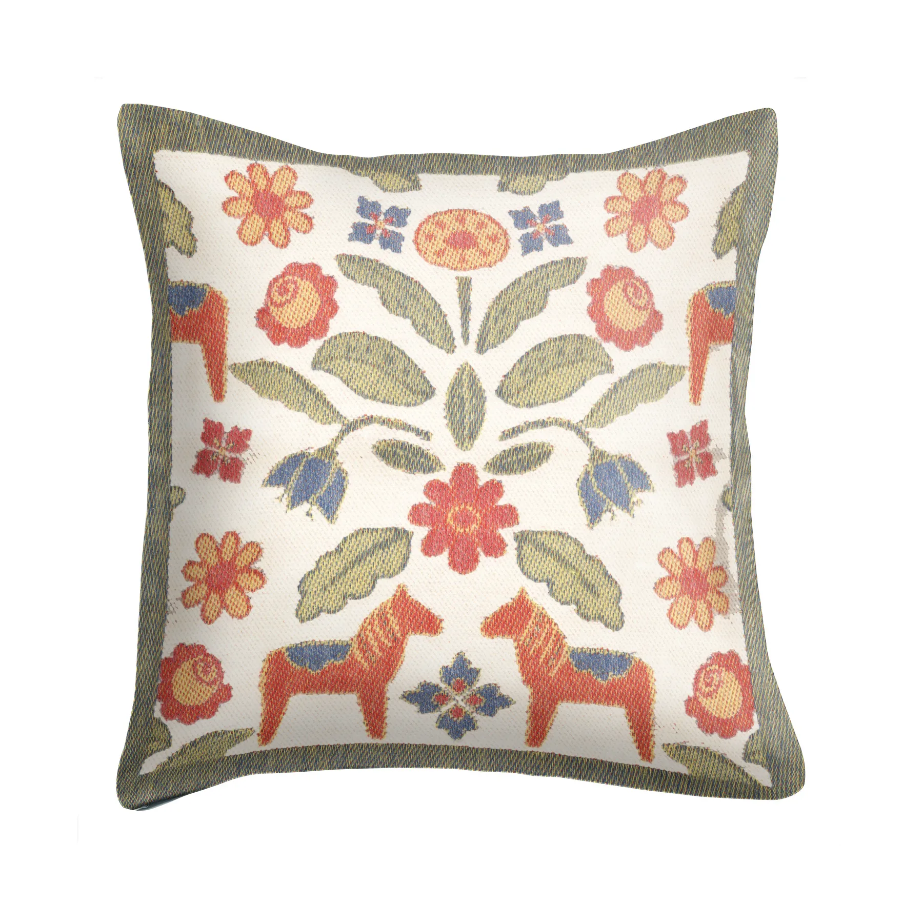 Kurbitsblom クッションカバー 40x40 cm, Multi Ekelund Linneväveri