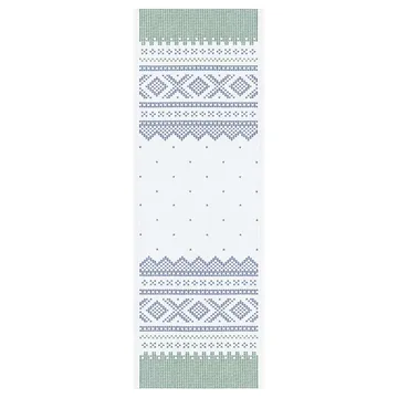 Marius テーブルランナー 35x100 cm - Green-blue - Ekelund Linneväveri