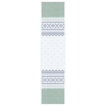 Marius テーブルランナー 35x140 cm - Green-blue - Ekelund Linneväveri