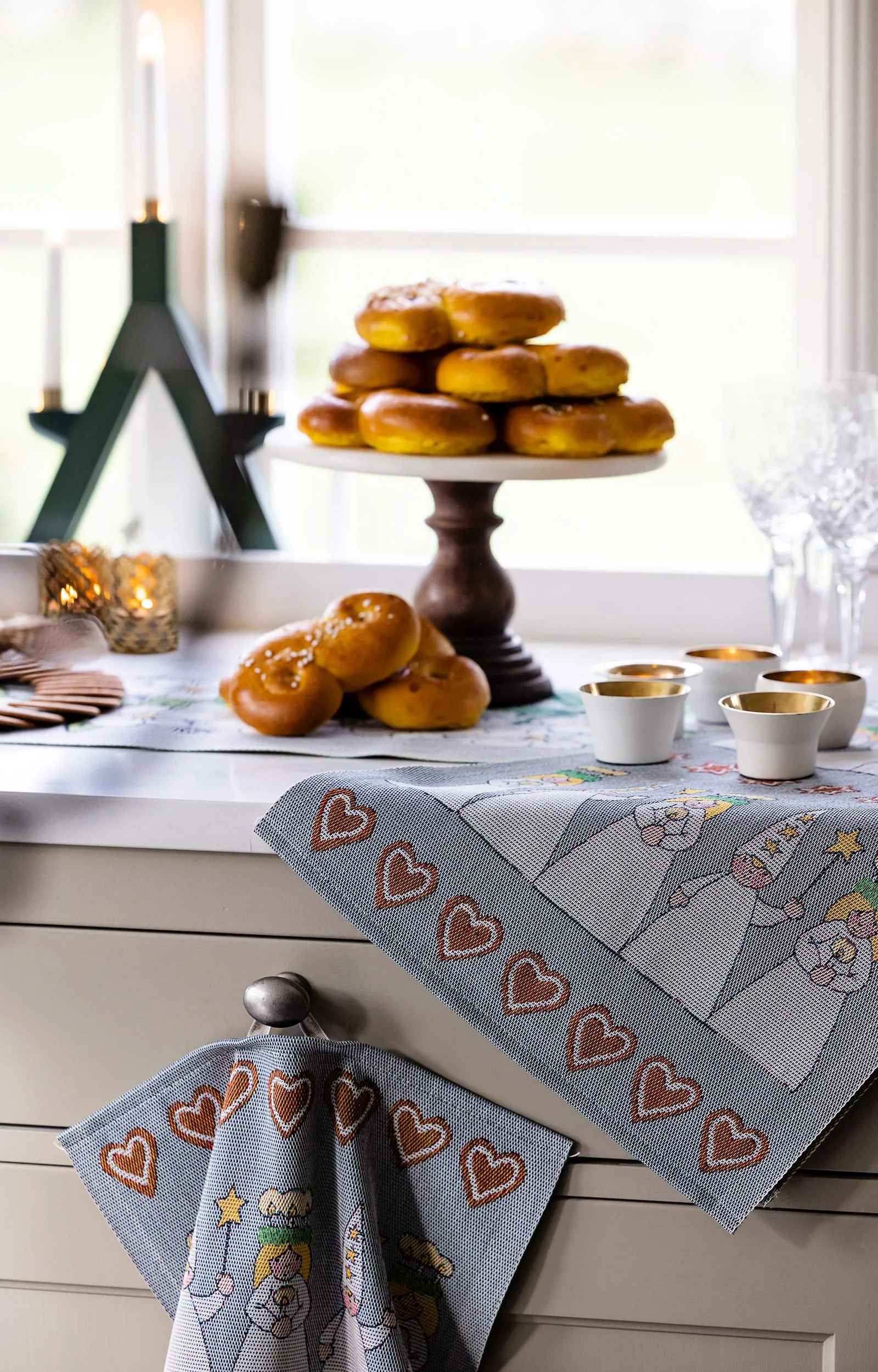 Mistelkvist テーブルランナー 35x120 cm, Multi Ekelund Linneväveri