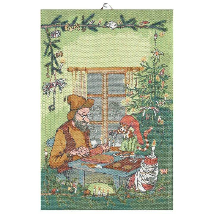Pettson and Findus キッチンタオ�ル - Christmas decoration - Ekelund Linneväveri