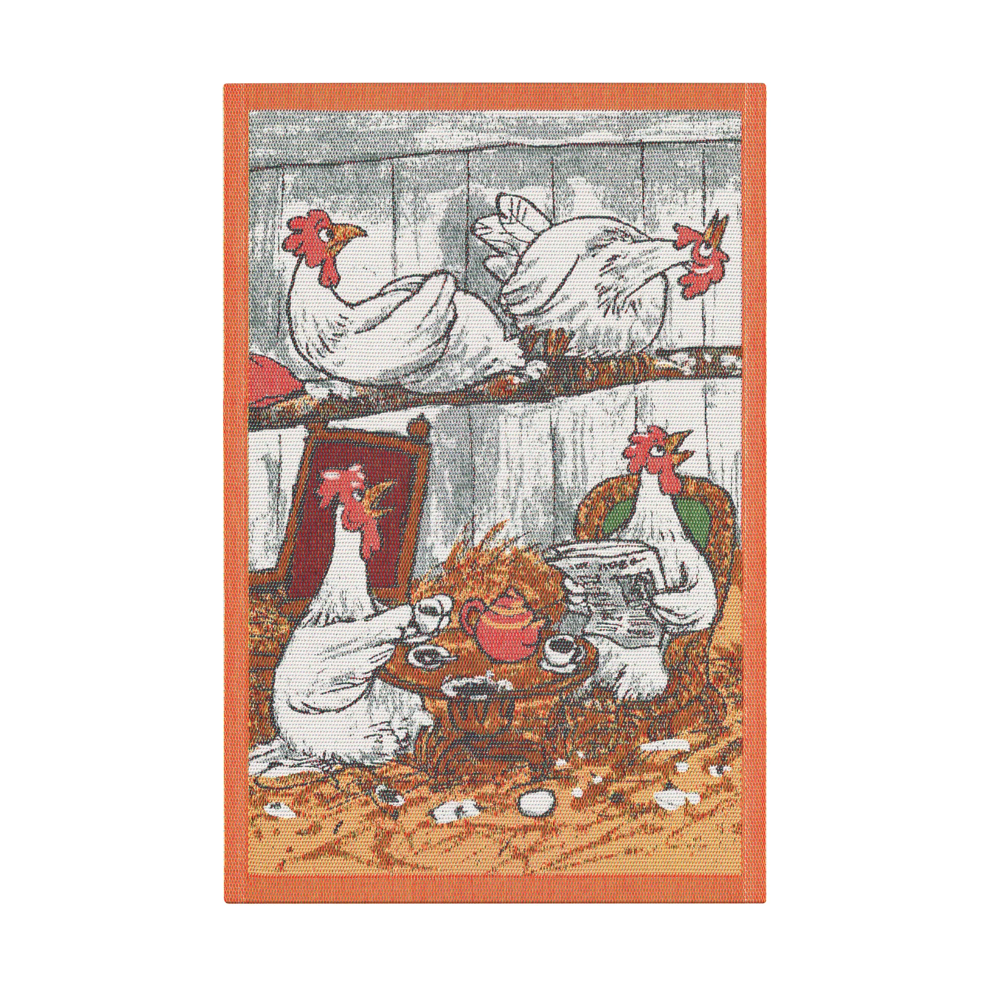 Pettson & Findus キッチンタオル multi 40x60 cm, Coffee Party Ekelund Linneväveri