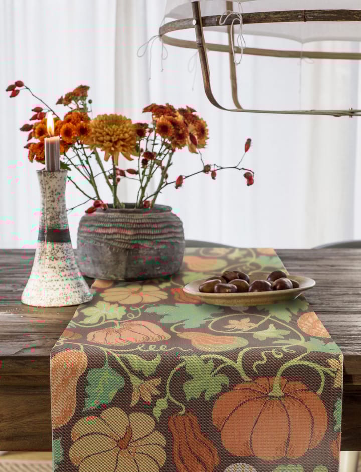 Plenty of pumpkin ランナー, 35x120 cm Ekelund Linneväveri