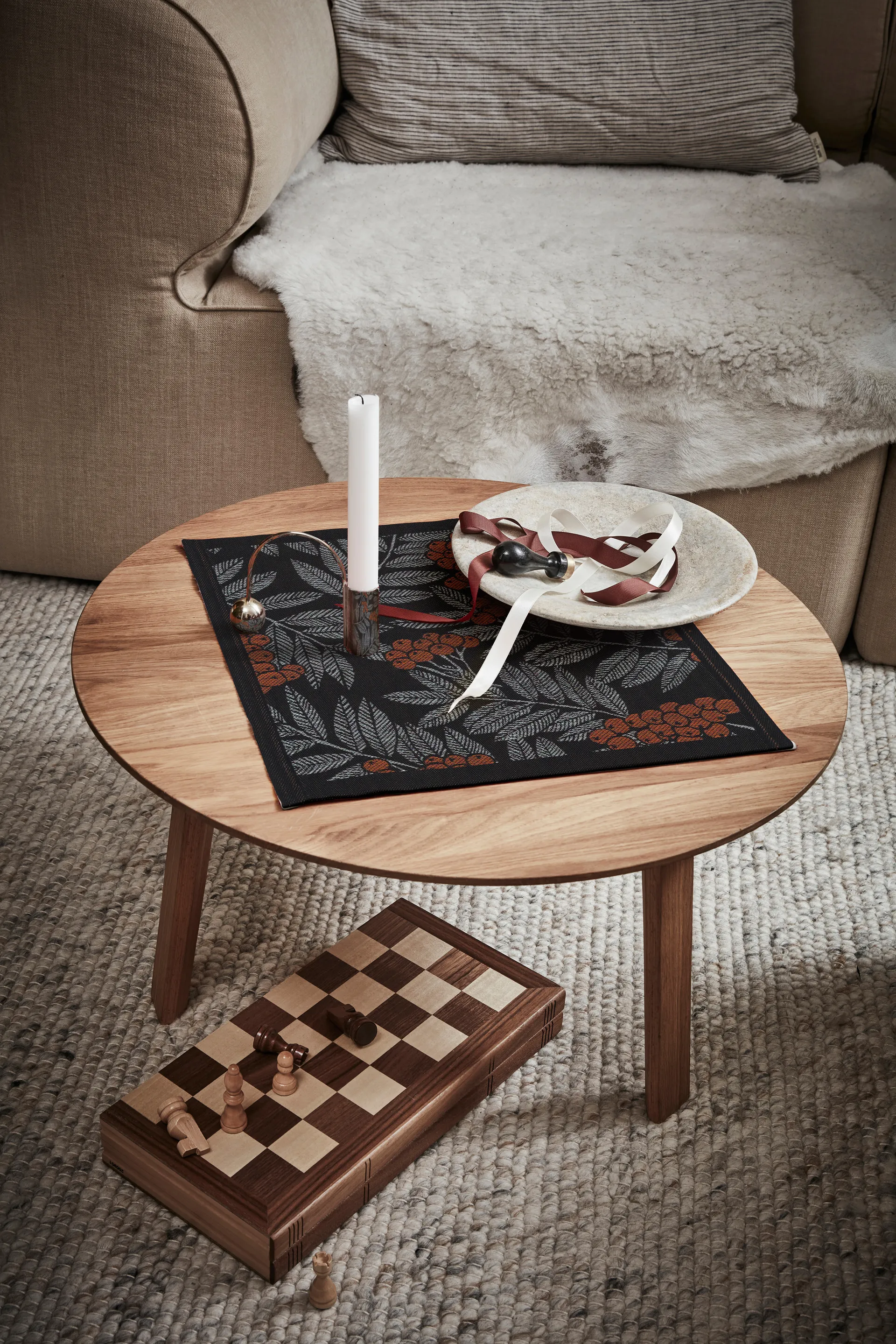 Rönnbärssingle ナプキン, 35x35 cm Ekelund Linneväveri