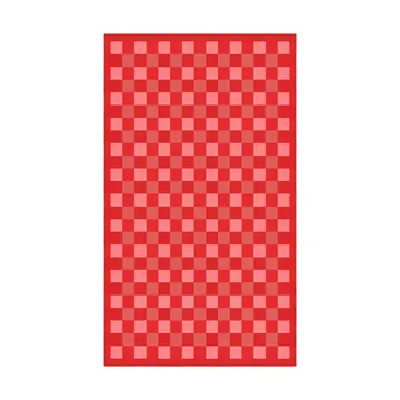 Schack テーブルクロス red - 150x350 cm - Ekelund Linneväveri