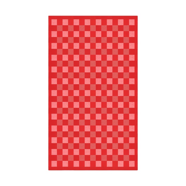 Schack テーブルクロス red - 150x350 cm - Ekelund Linneväveri
