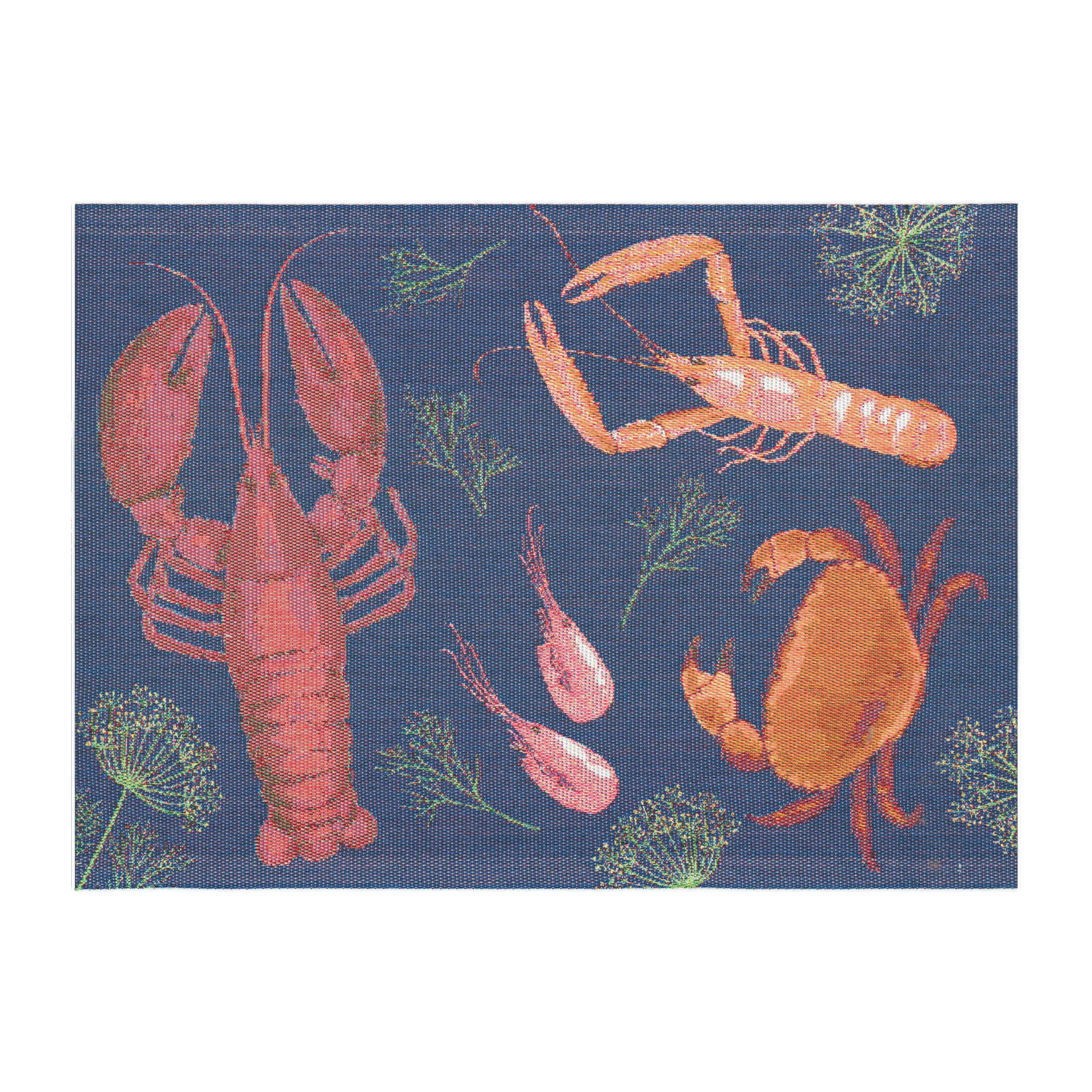 Shellfish party ランチョンマット, 35x48 cm Ekelund Linneväveri