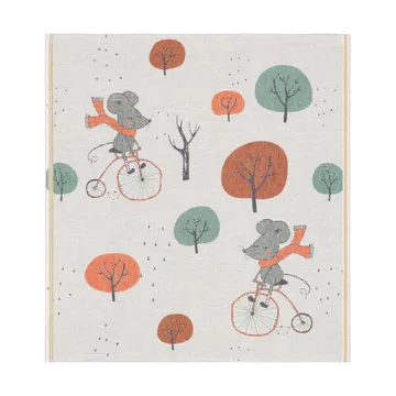 Skogsmus ベビーブランケット 70x75 cm - Multi - Ekelund Linneväveri