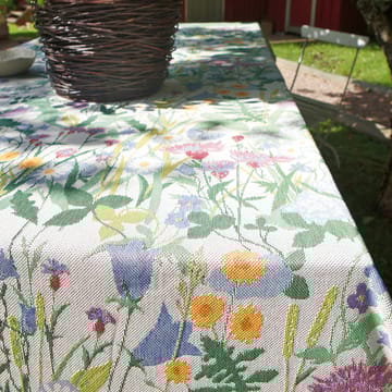 Sommartid テーブルクロス - 145x145 cm - Ekelund Linneväveri