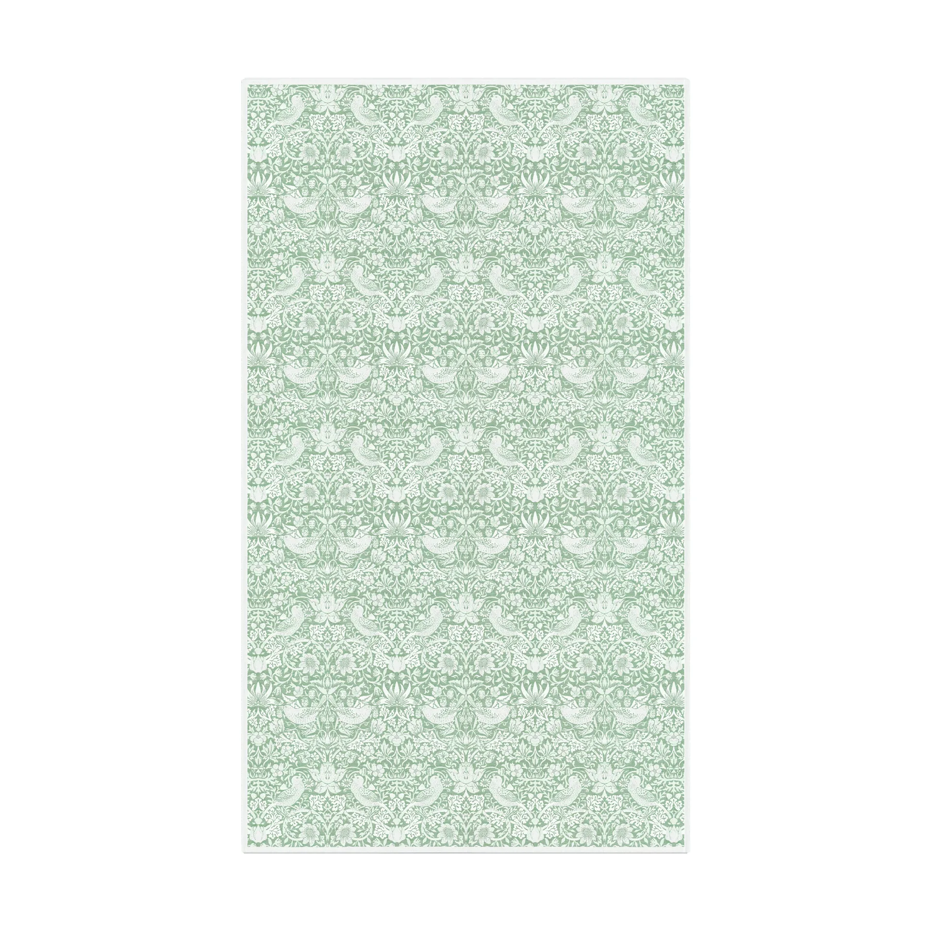 Strawberry Thief テーブルクロス 150x250 cm, Green Ekelund Linneväveri