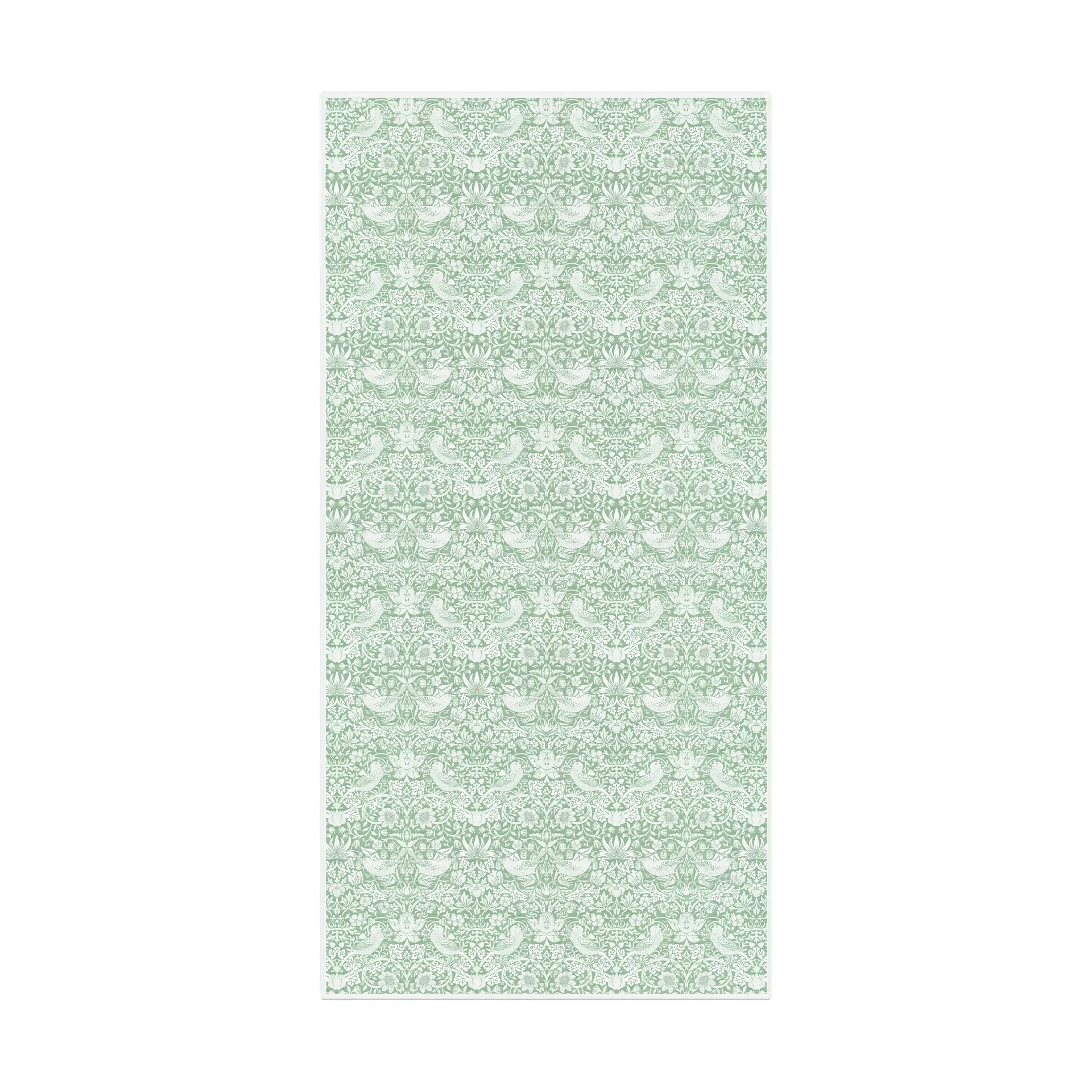 Strawberry Thief テーブルクロス 150x300 cm, Green Ekelund Linneväveri