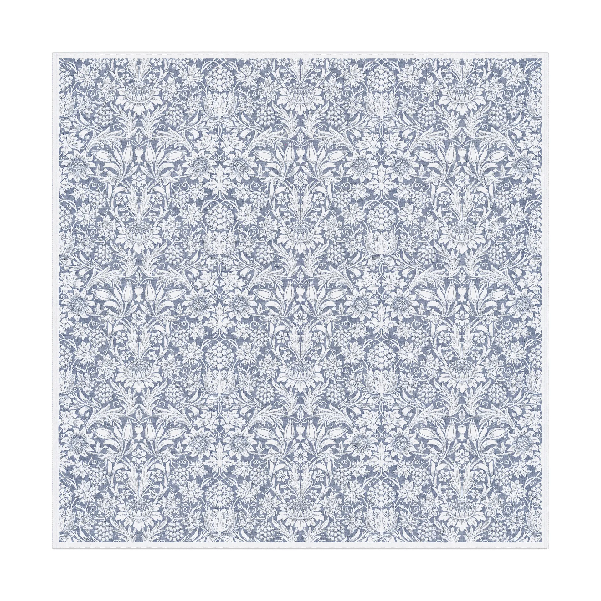 Sunflower テーブルクロス 150x150 cm, Blue Ekelund Linneväveri