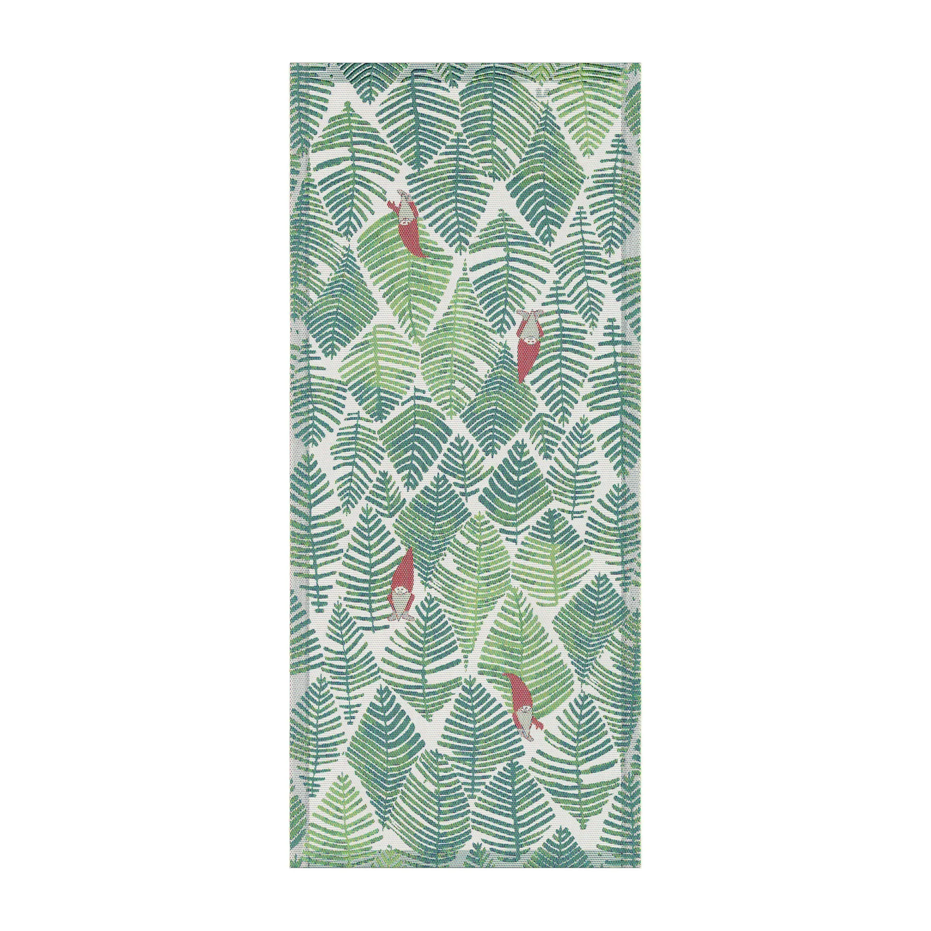 Tipp tapp テーブルランナー 35x80 cm, Green Ekelund Linneväveri
