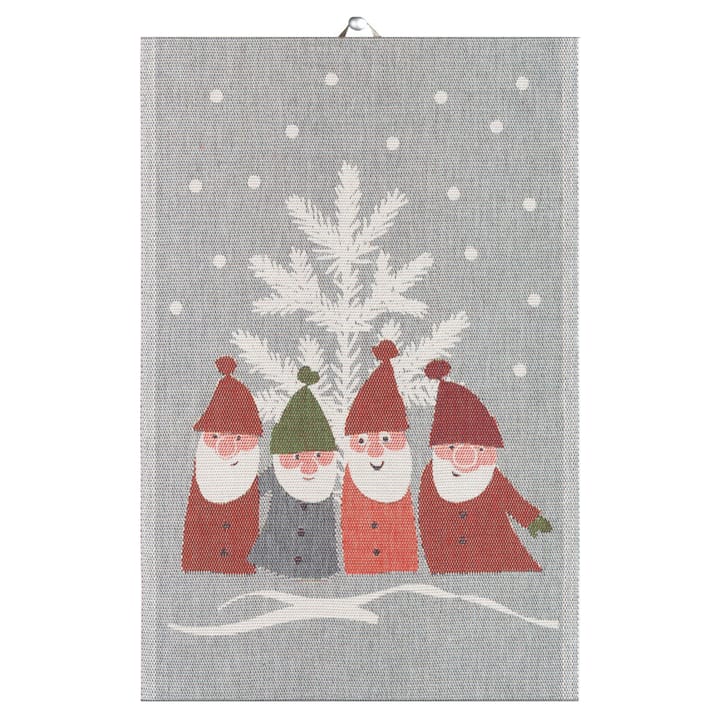 Tomtemöte  キッチンタオル 40x60 cm - Grey-white - Ekelund Linneväveri