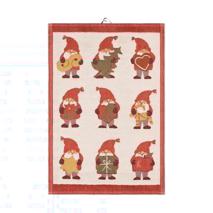 Tomtemys キッチンタオル 35x50 cm - Red - Ekelund Linneväveri