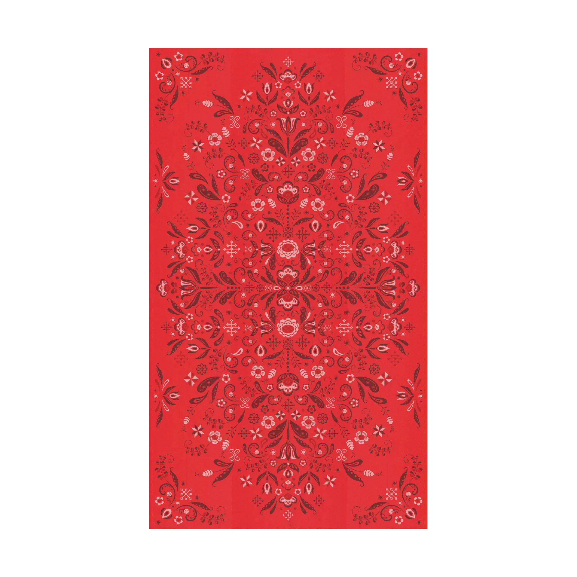 Torplyckan テーブルクロス 145x250 cm, Red Ekelund Linneväveri