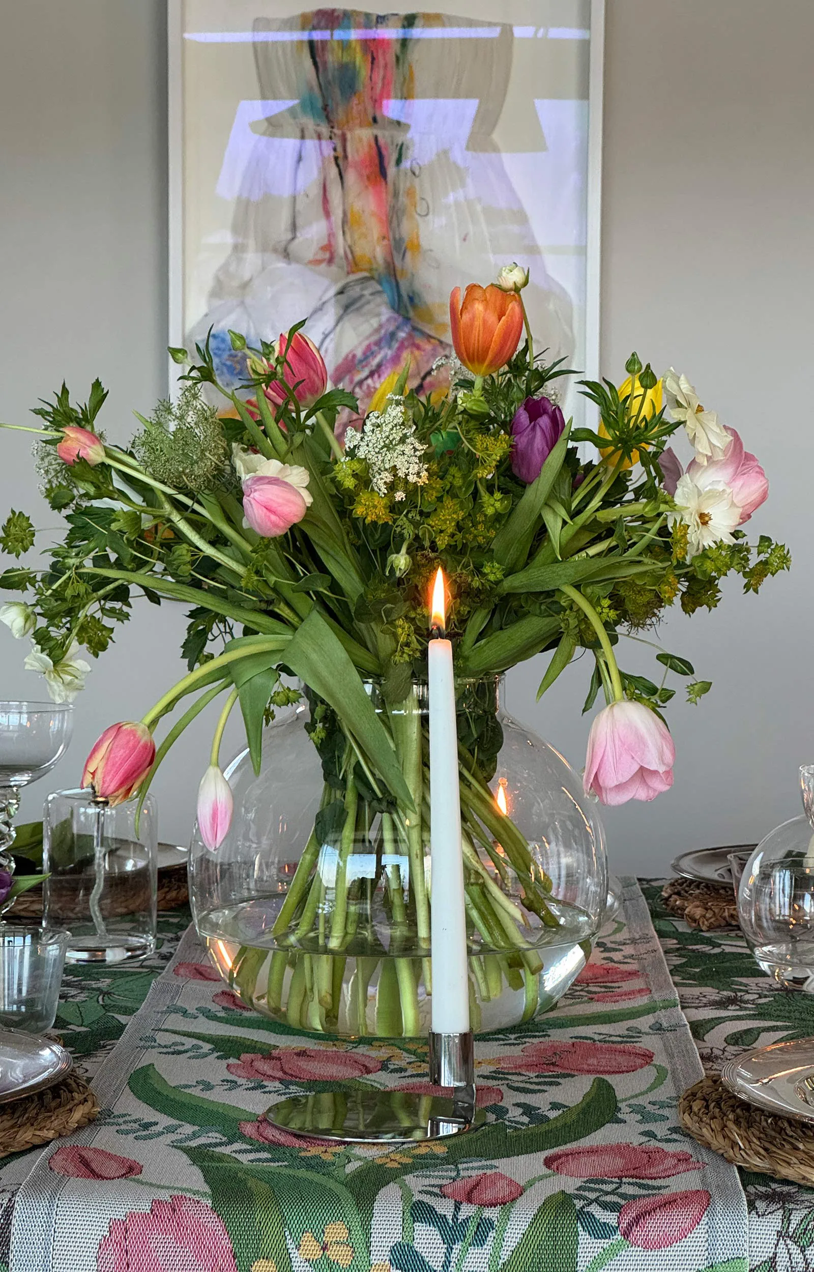 Tulpanlund キッチンタオル 35x50 cm, Multi Ekelund Linneväveri