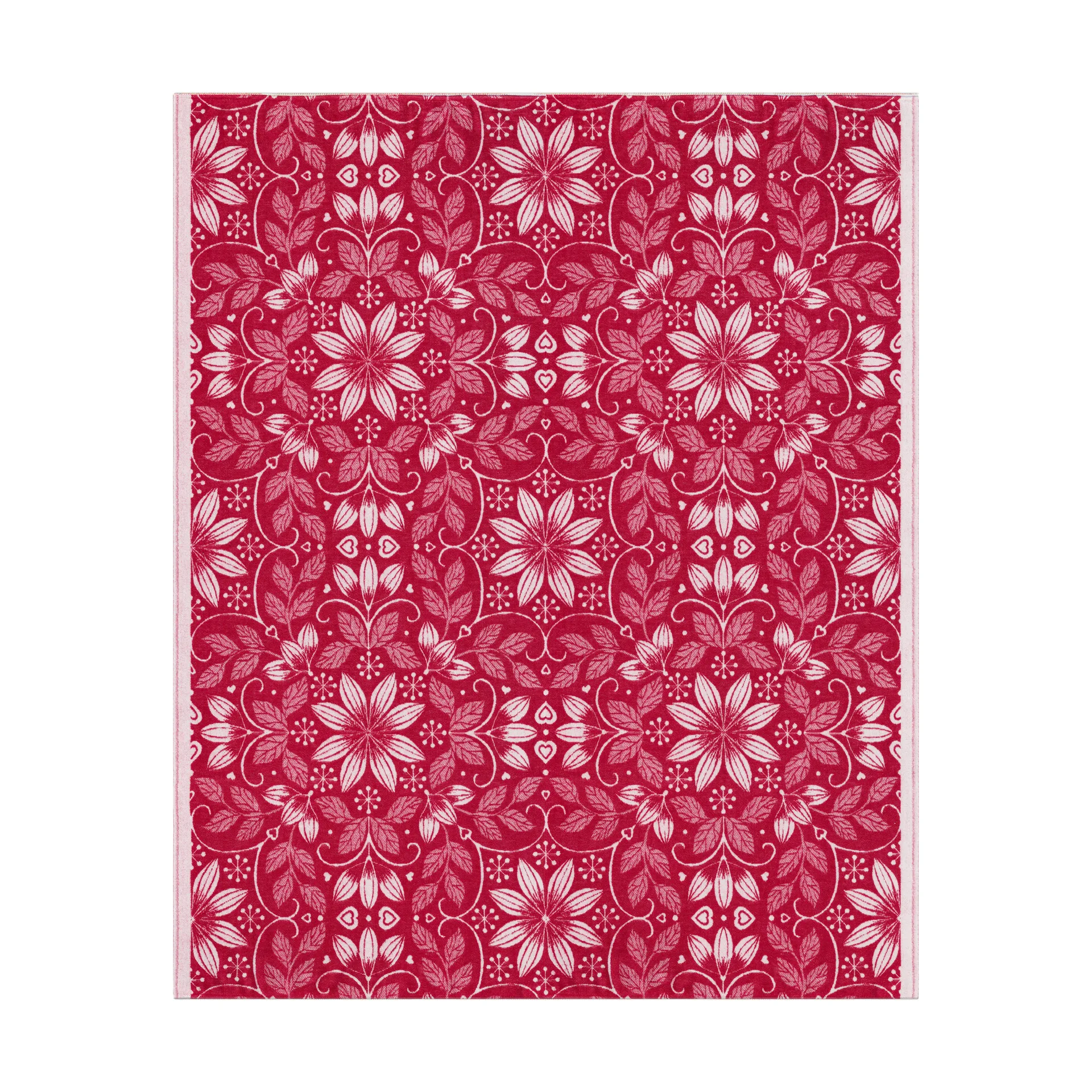 Warm コットンブランケット 140x170 cm, Red Ekelund Linneväveri