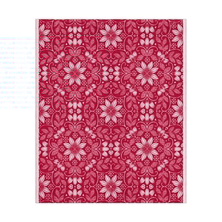 Warm コットンブランケット 140x170 cm - Red - Ekelund Linneväveri