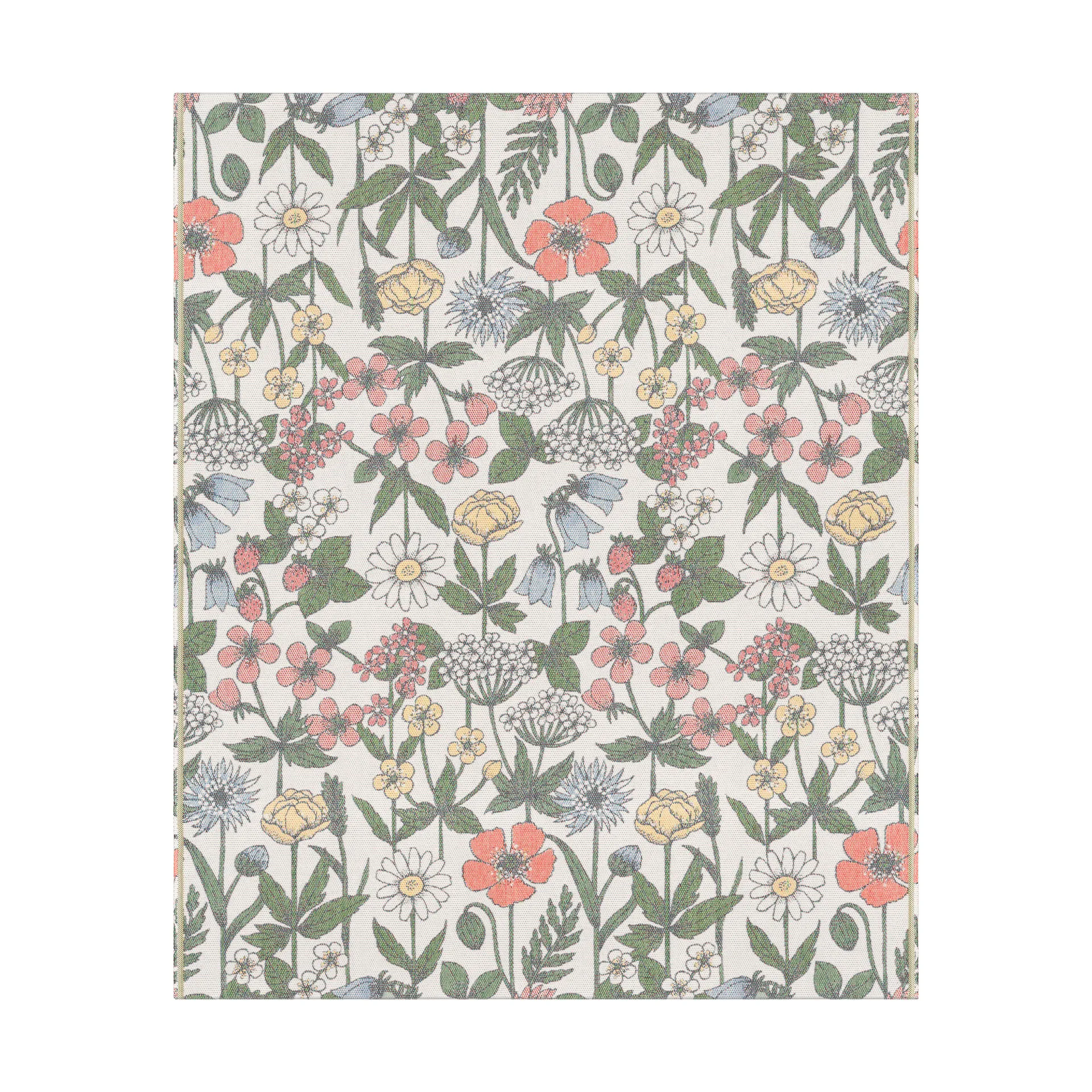 Wildflower コットンブランケット 140x170 cm, Multi Ekelund Linneväveri