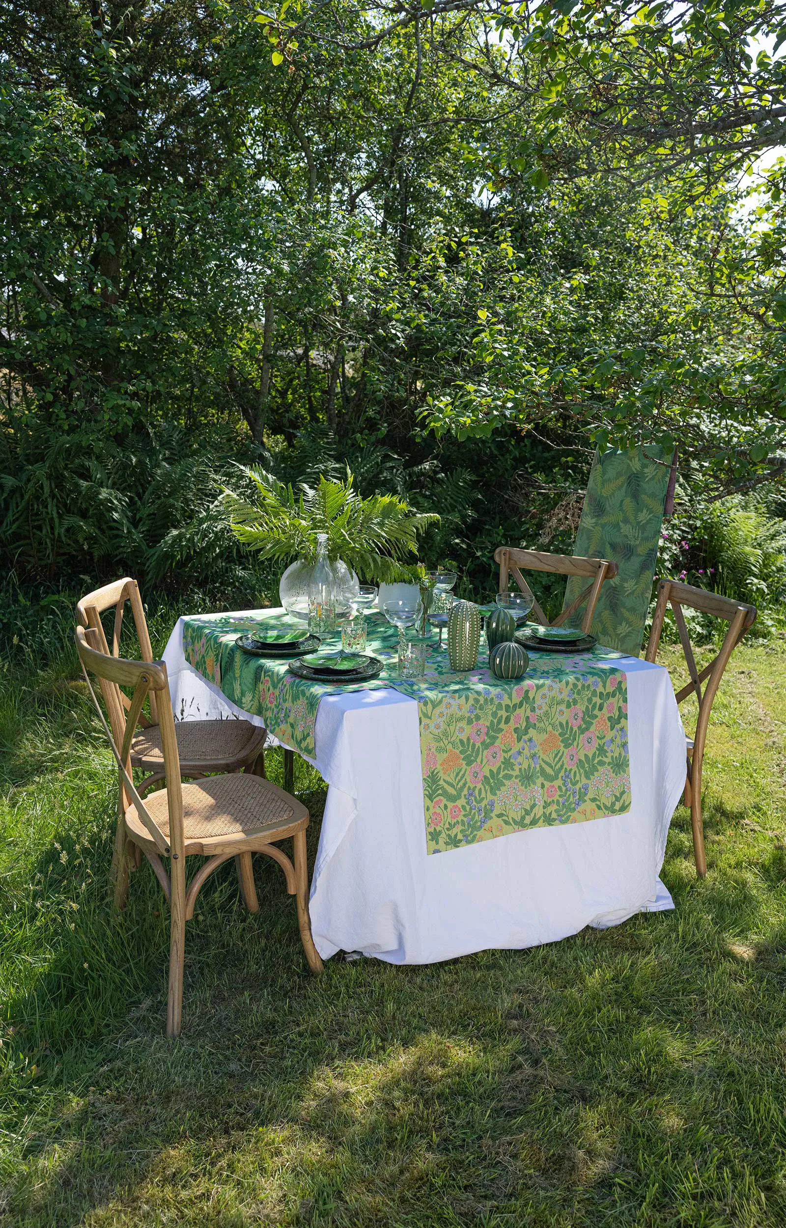 Wildflower コットンブランケット 140x170 cm, Multi Ekelund Linneväveri