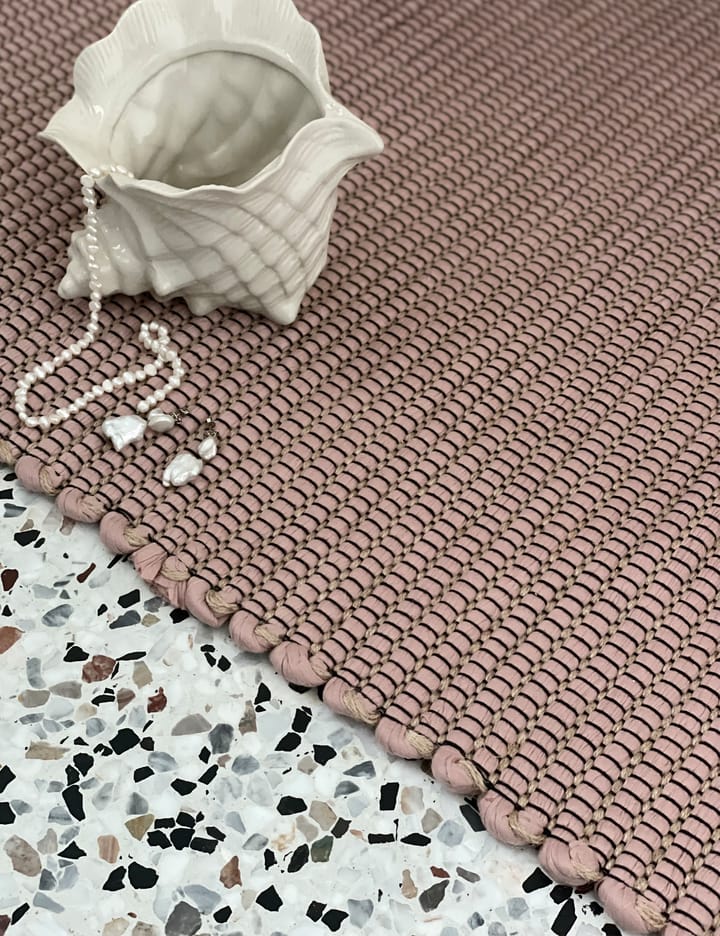 ヘーゼルナッツ ラグ  60x180 cm, Light rose Elvang Denmark