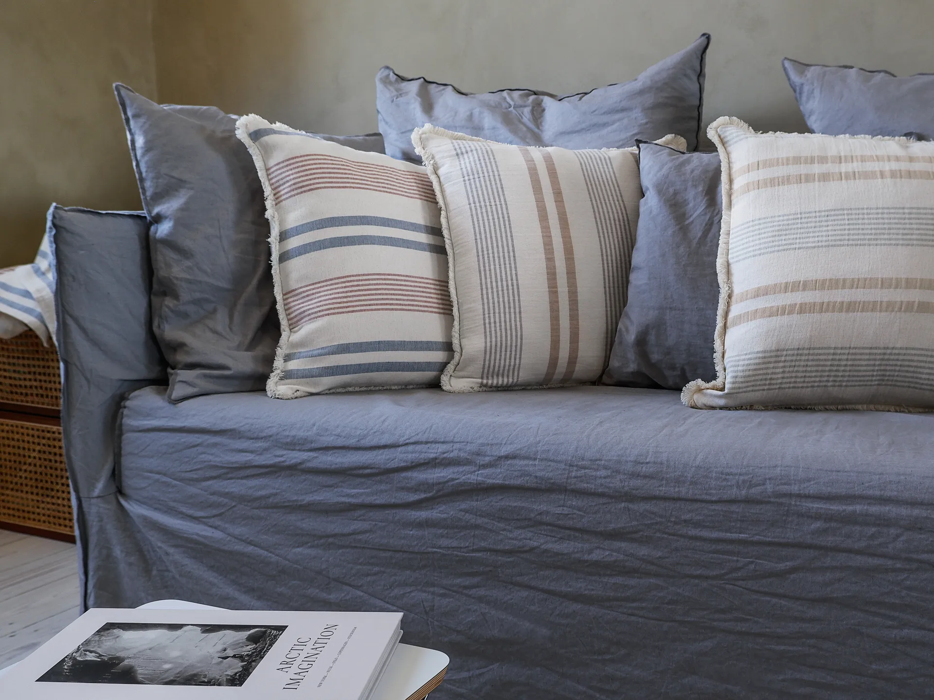 Iris クッションカバ 50x50 cm, Beige-grey Elvang Denmark