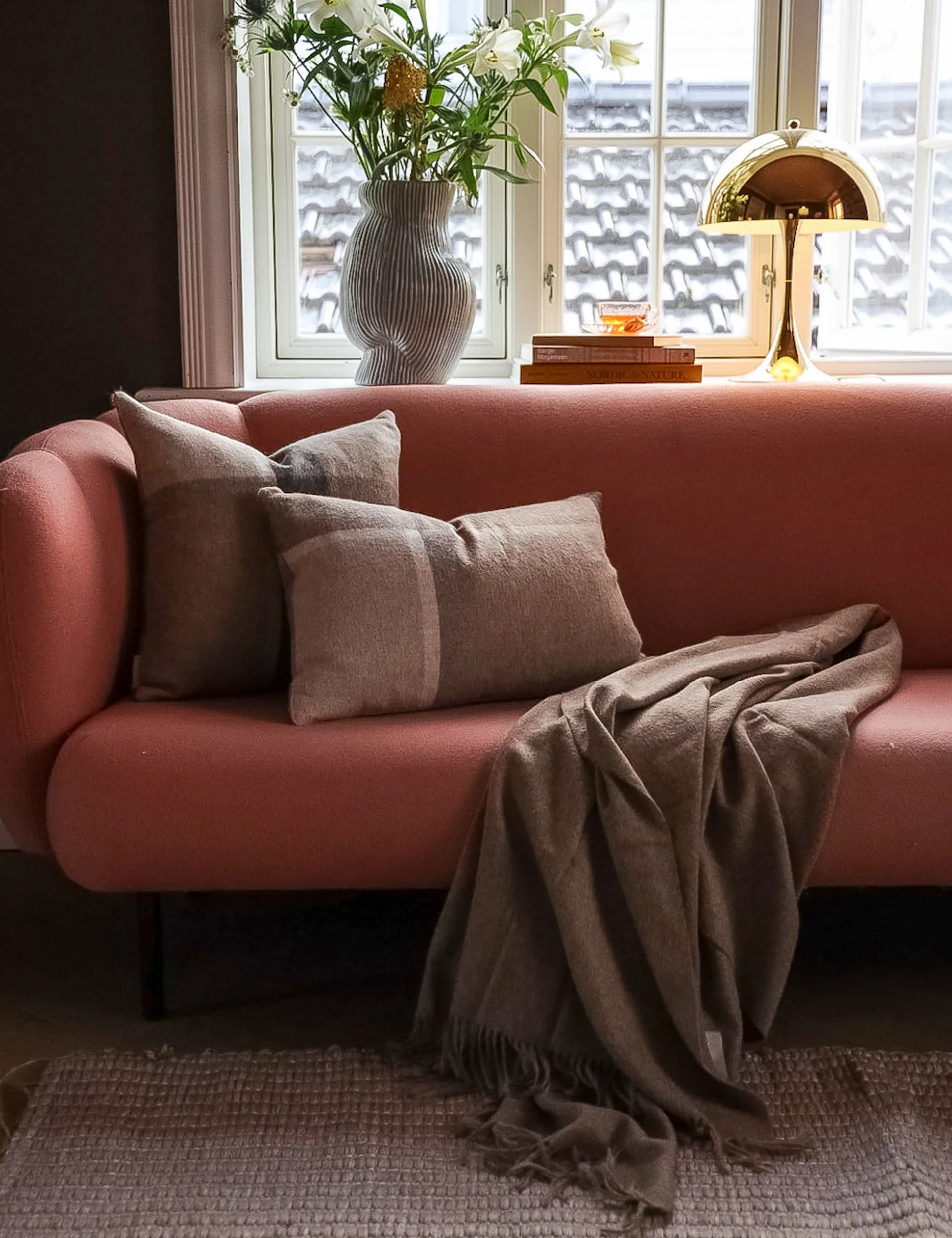 Manhattan ピローケース 40x60 cm, Beige Elvang Denmark