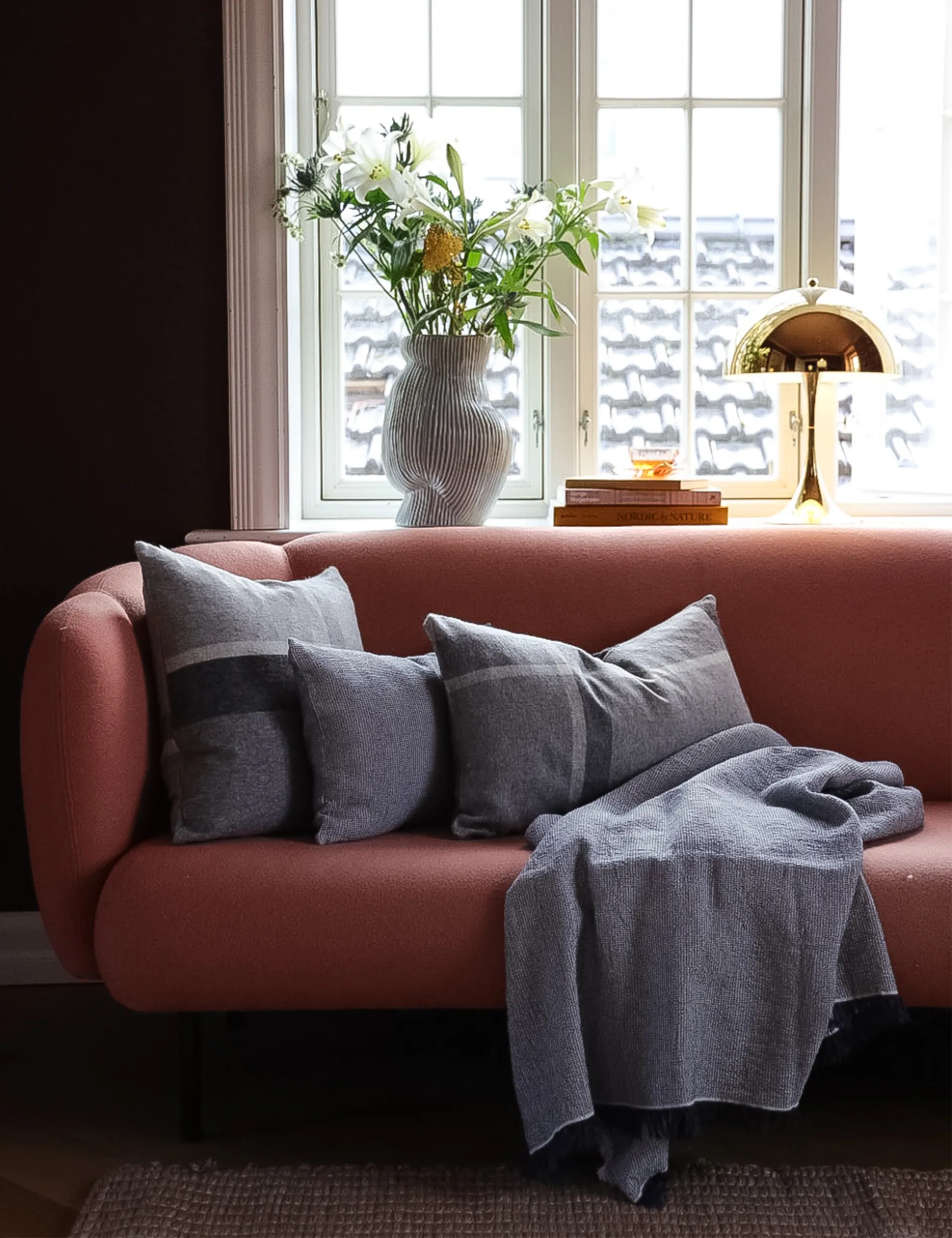 Manhattan クッションカバー 50x50 cm, Grey Elvang Denmark