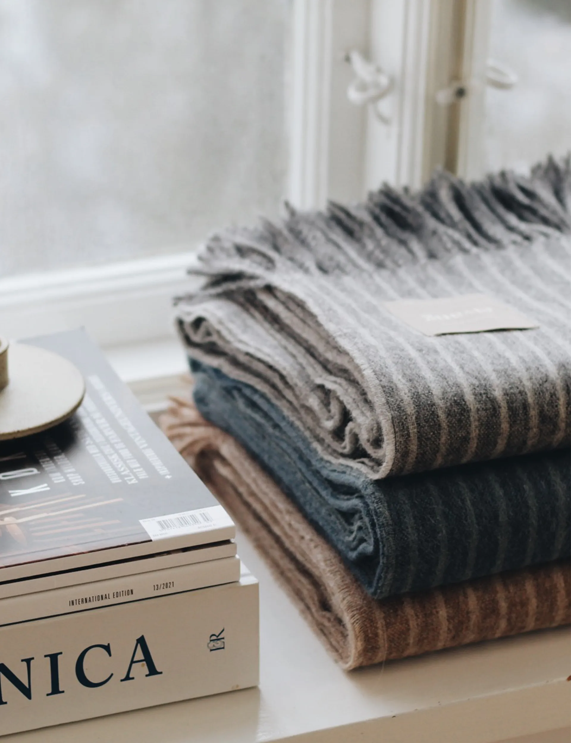 Stripes スロー 130x200 cm, Camel Elvang Denmark