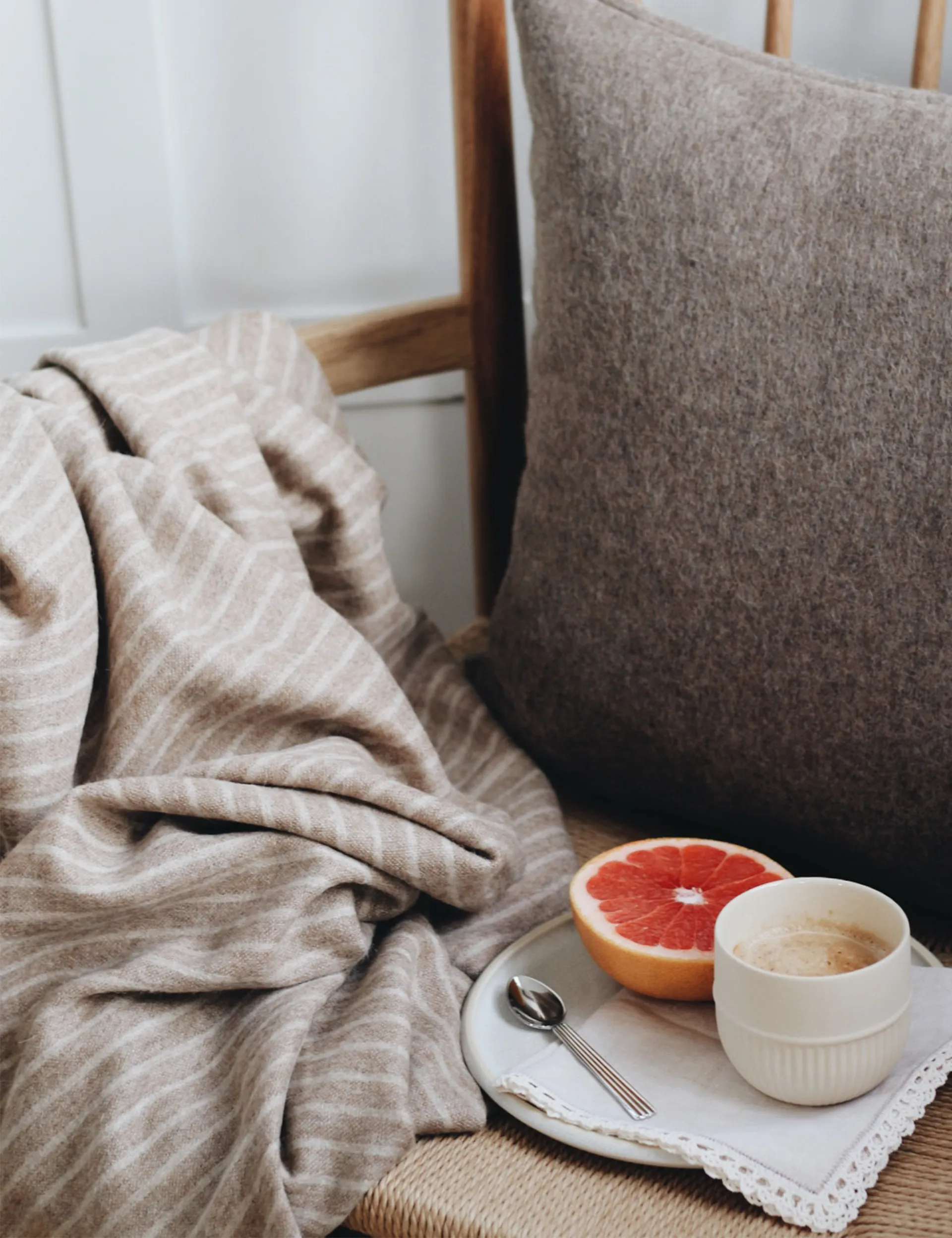 Stripes スロー 130x200 cm, Camel Elvang Denmark