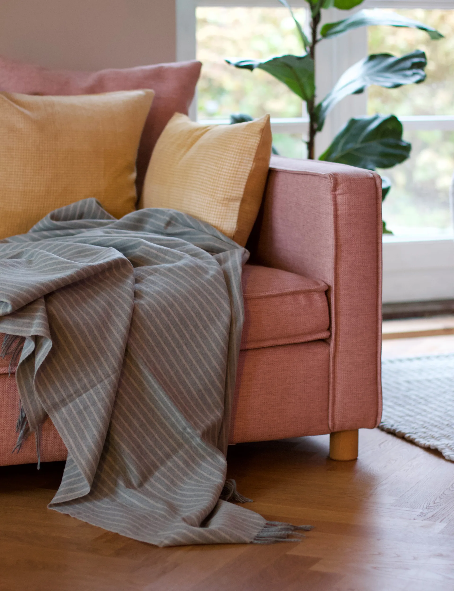 Stripes スロー 130x200 cm, Green Elvang Denmark