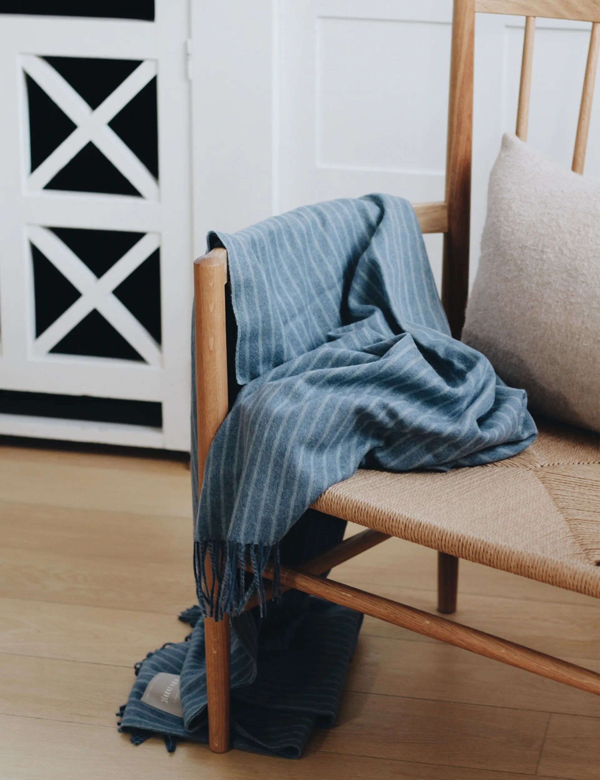 Stripes スロー 130x200 cm, Mirage blue Elvang Denmark