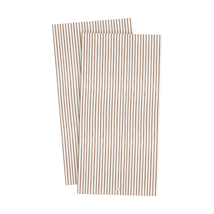 Ernst ナプキン ストライプ 10x20 cm 20枚 - Kola white - ERNST | エルンスト