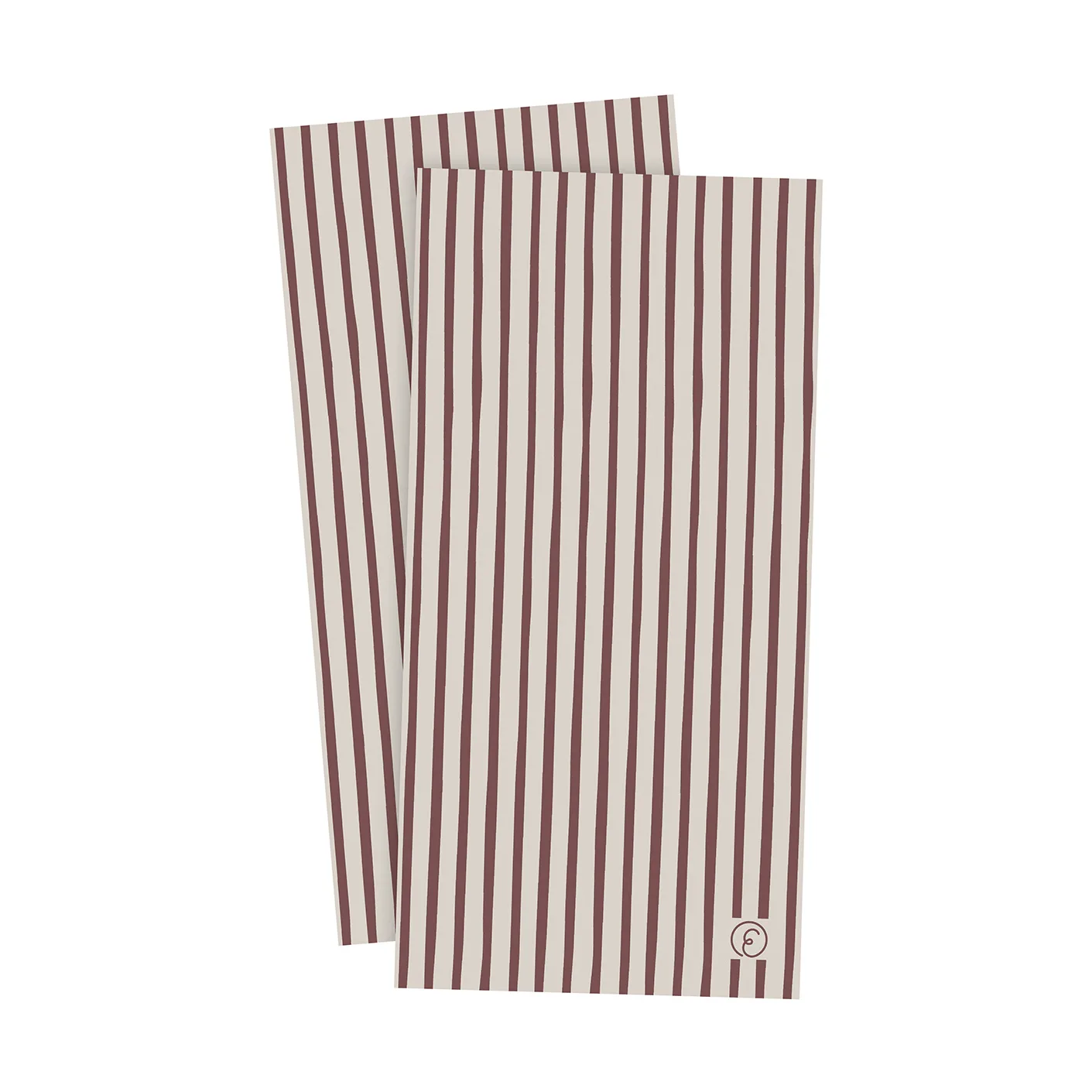 Ernst ナプキン ストライプ 10x20 cm 20枚, Red-light gray ERNST | エルンスト