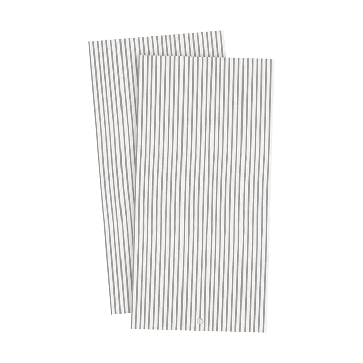 Ernst ナプキン ストライプ 10x20 cm 20枚 - White-grey stripe - ERNST | エルンスト