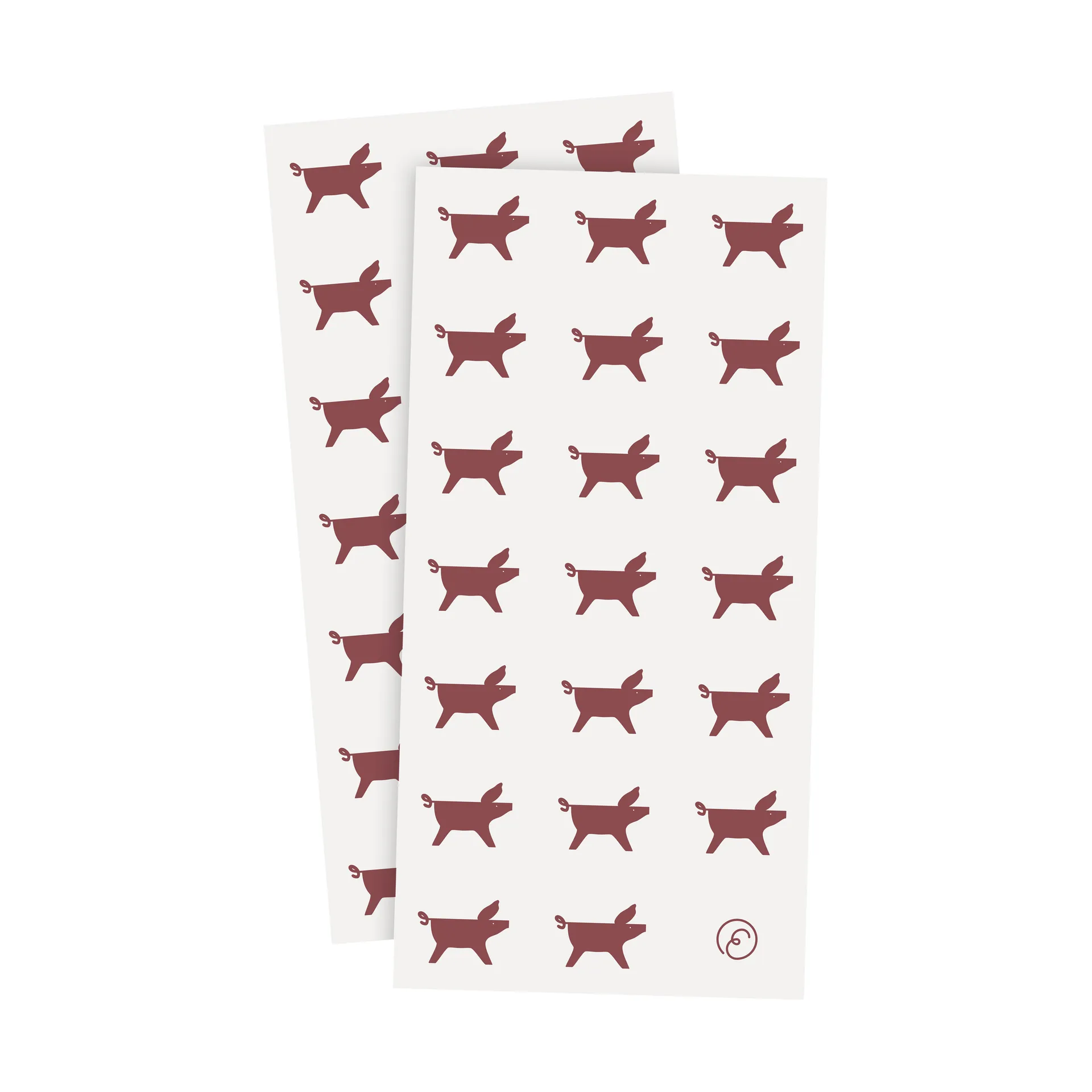 Ernst ナプキン クリスマスピッグ 10x20 cm 20枚, White-red ERNST | エルンスト