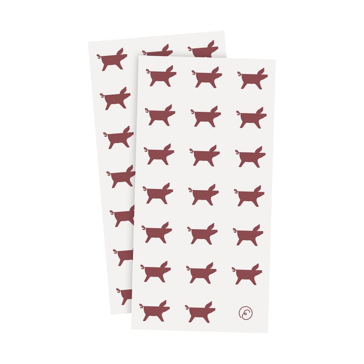 Ernst ナプキン クリスマスピッグ 10x20 cm 20枚 - White-red - ERNST | エルンスト