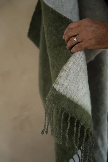 Ernst フリンジ付きスロー 130x170 cm - Green-white - ERNST | エルンスト