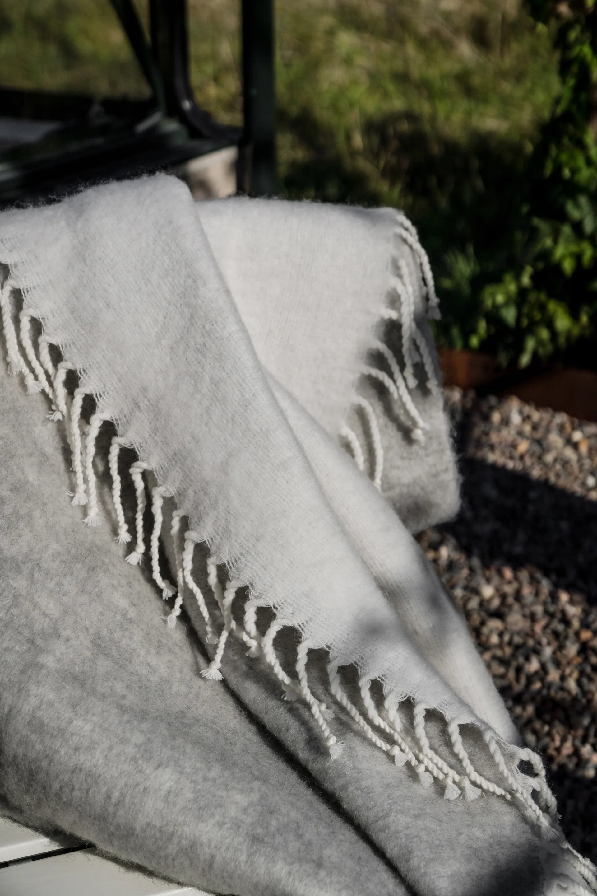 Ernst フリンジ付きスロー 130x170 cm, Grey ERNST | エルンスト