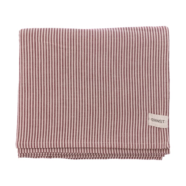 Ernst テーブルクロス ストライプ細め 145x300 cm - Red-beige - ERNST | エルンスト