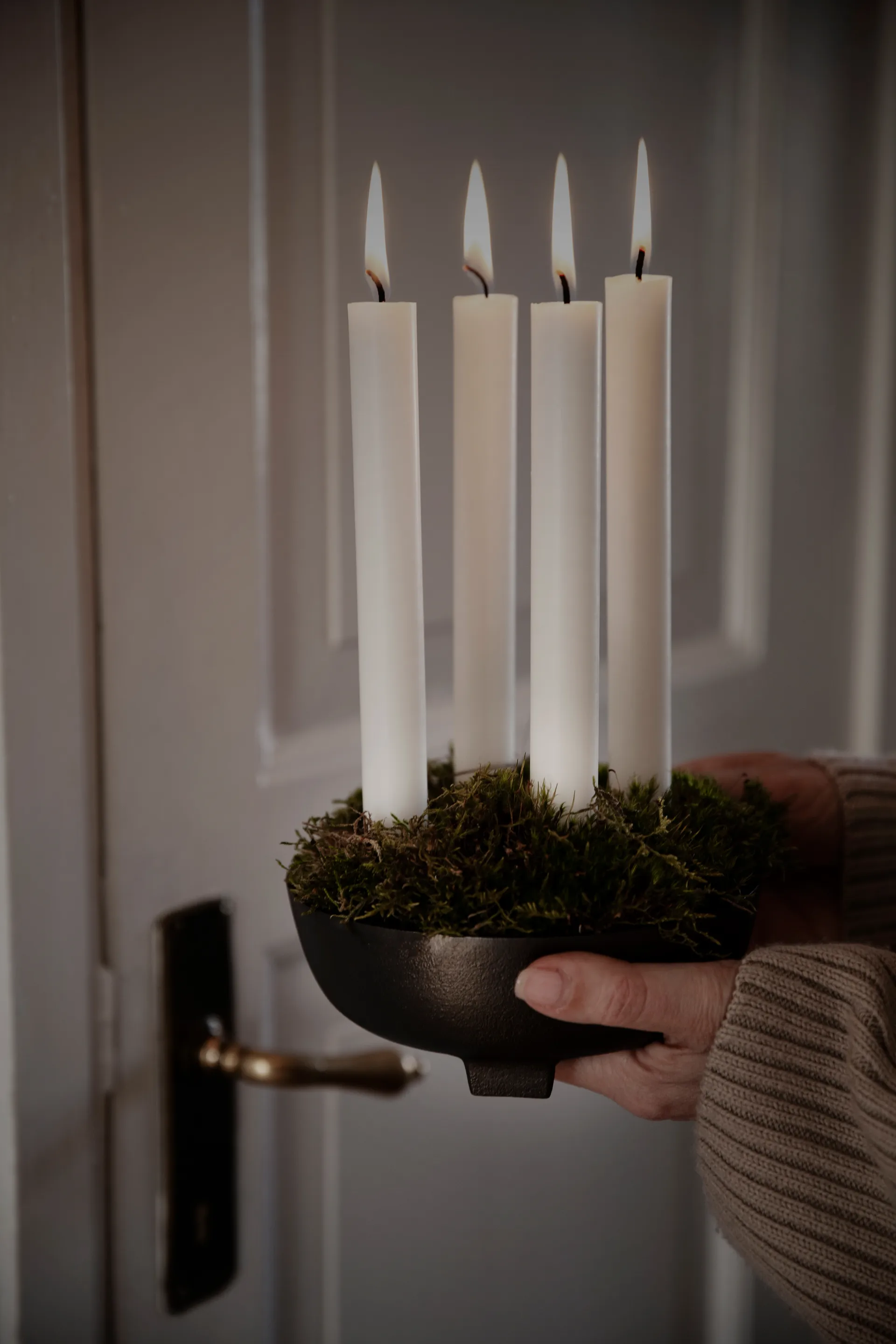 Ernst アドベントキャンドルホルダー Ø18 cm, Blackened aluminium ERNST | エルンスト