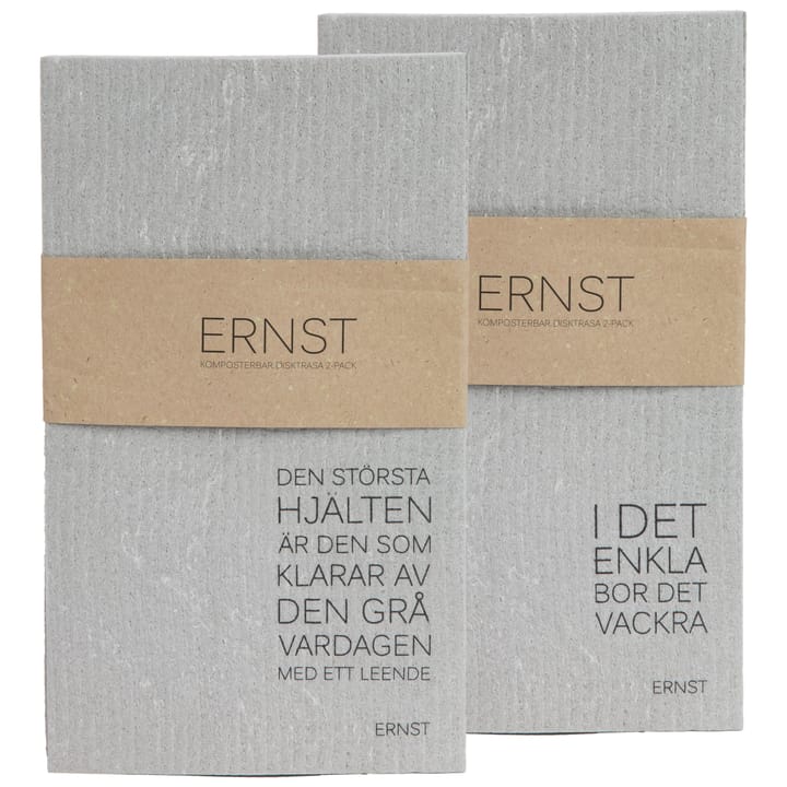 Ernst ディッシュクロス 2パック, 15x25cm - grey - ERNST | エルンスト