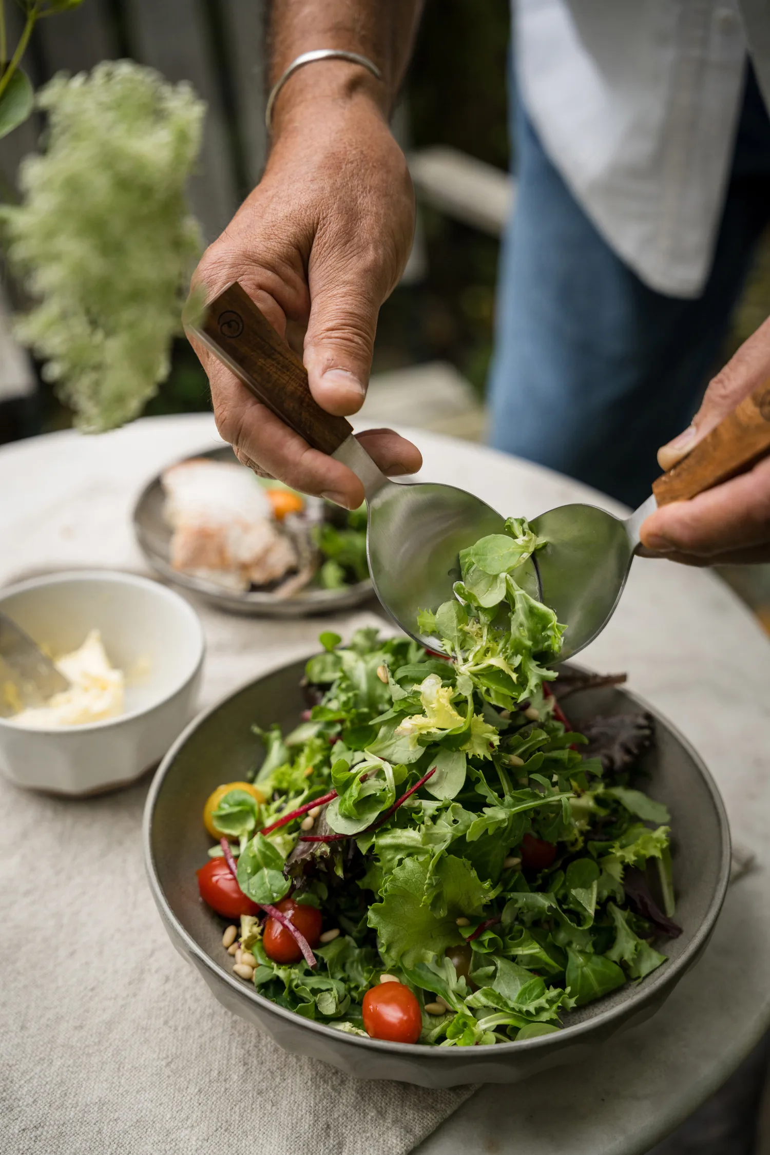 Ernst サラダサーバー 2本セット, Acacia, 18 cm ERNST | エルンスト